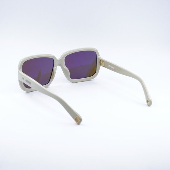 Jacquemus CABANA JAC/86 C2 Sunglasses Sand Square Frame, Brown Lenses main image 4